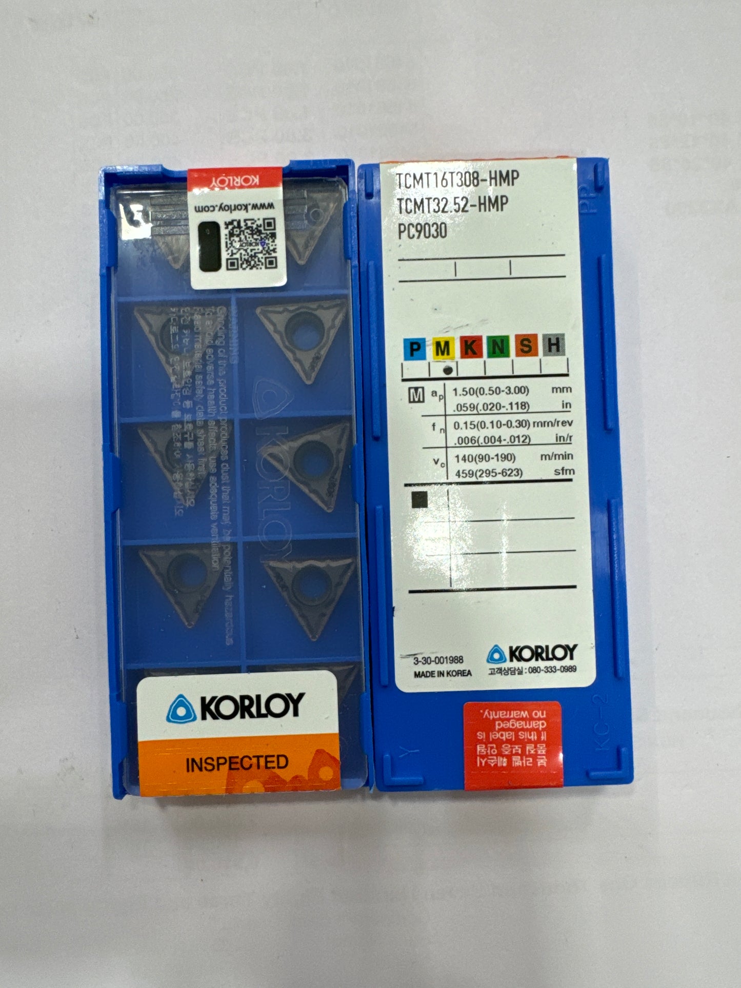 TCMT16T304/08 TURNING INSERT (KORLOY)