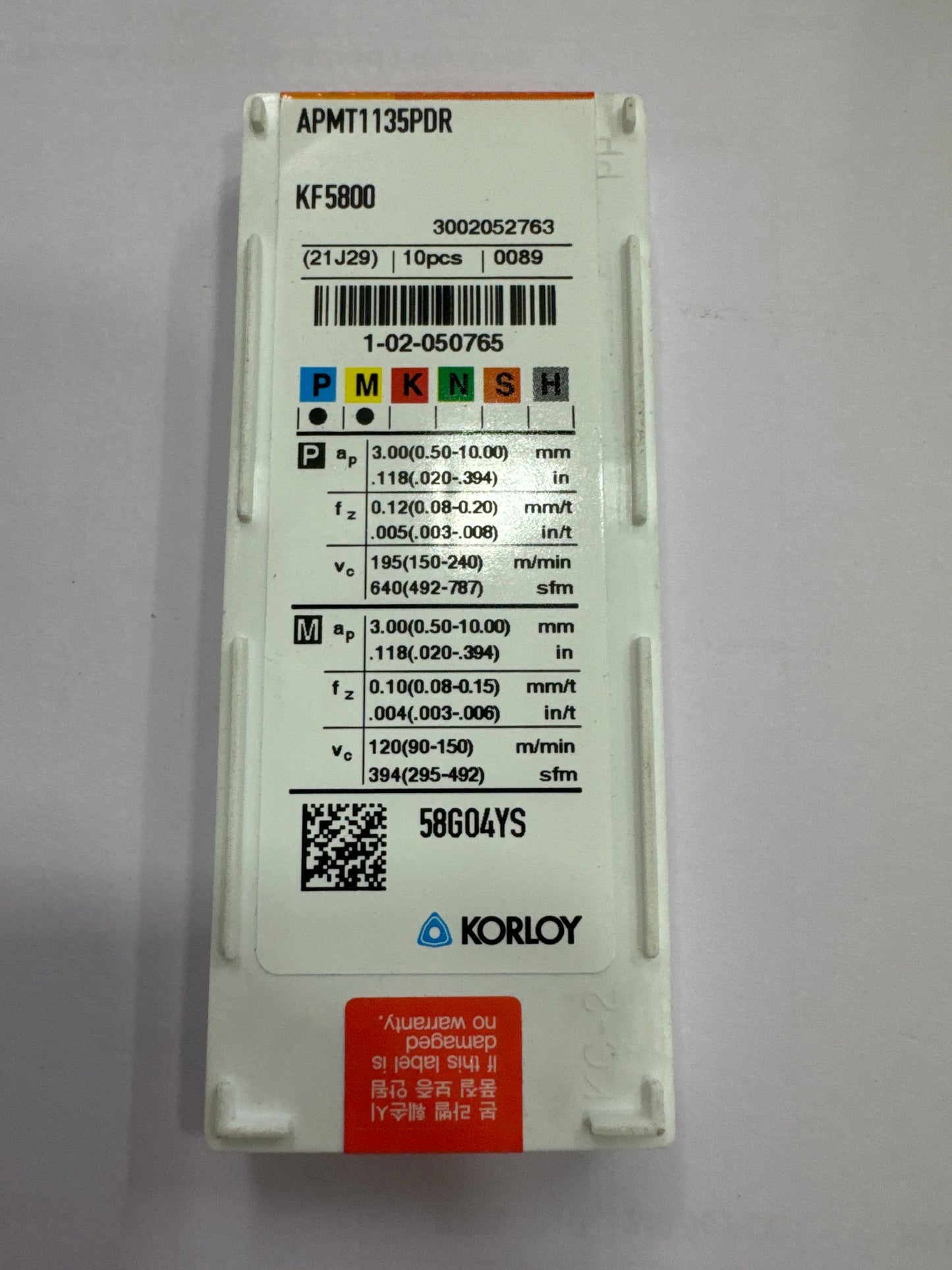APMT INSERT (KORLOY)