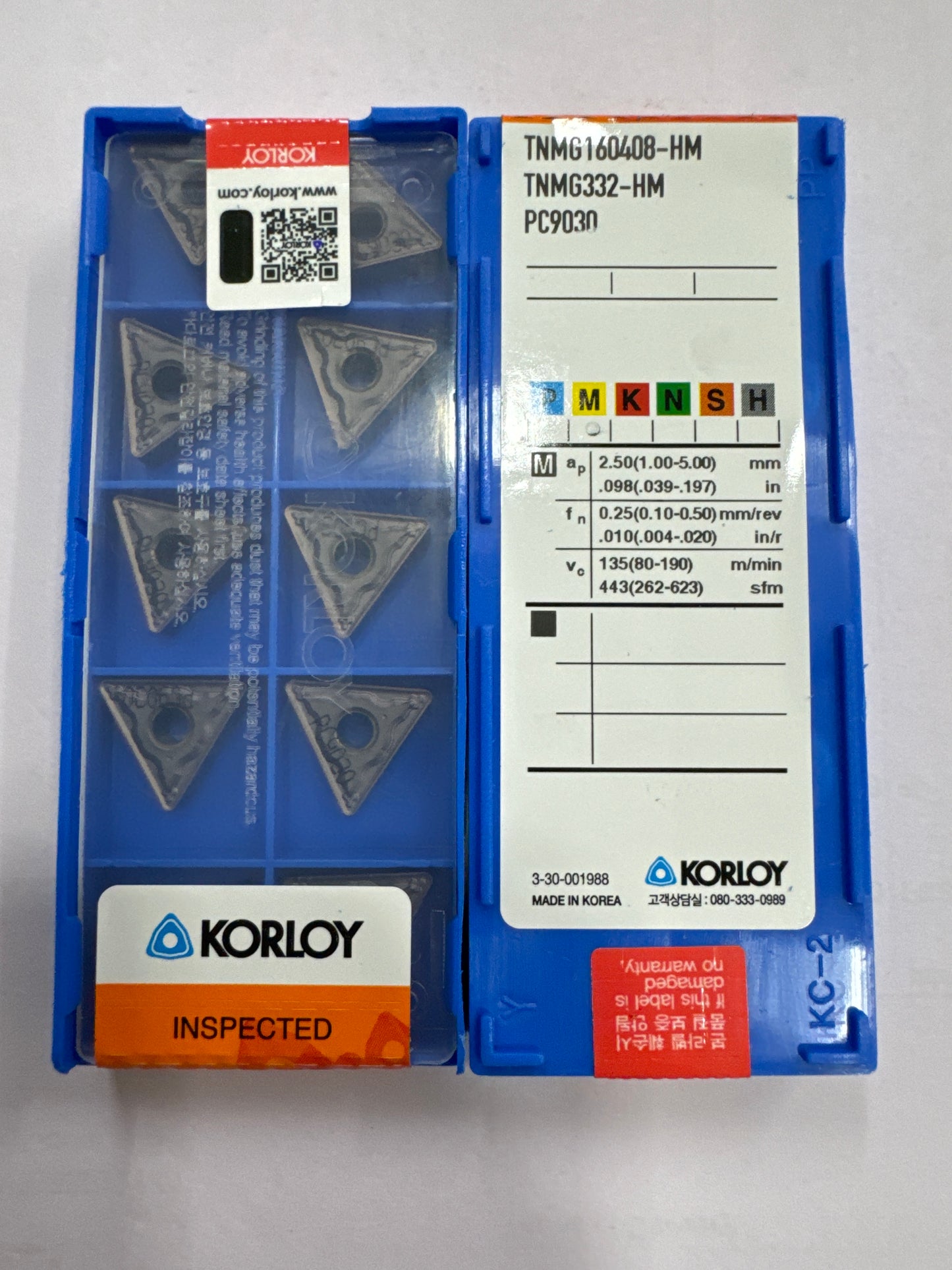 TNMG 1604 HM-PC9030 INSERT (KORLOY)