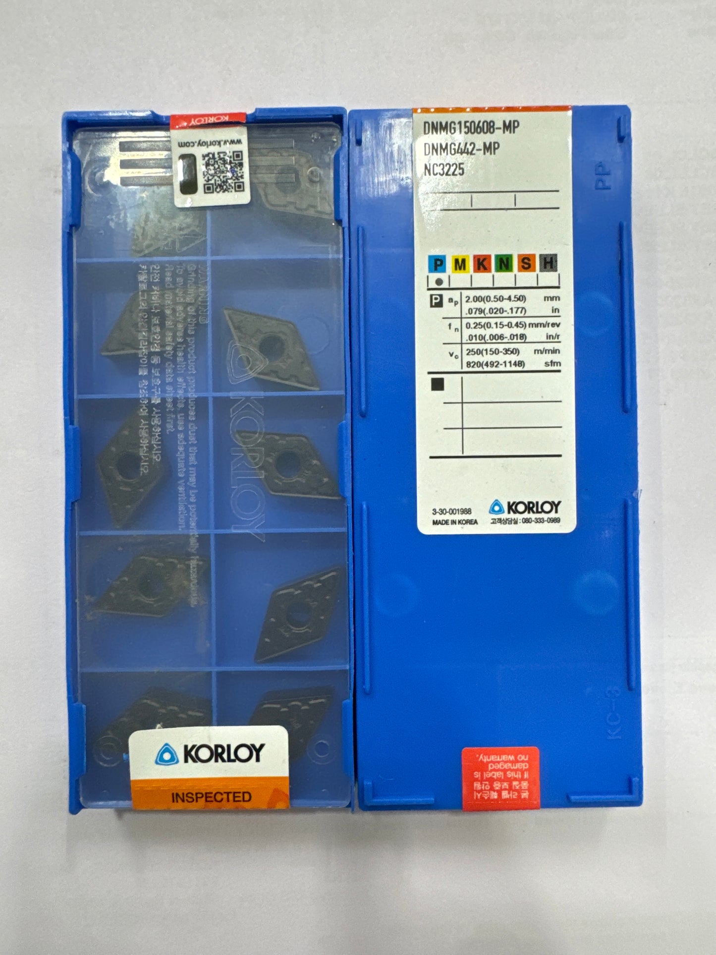 DNMG150604/08/12 TURNING INSERT (KORLOY)
