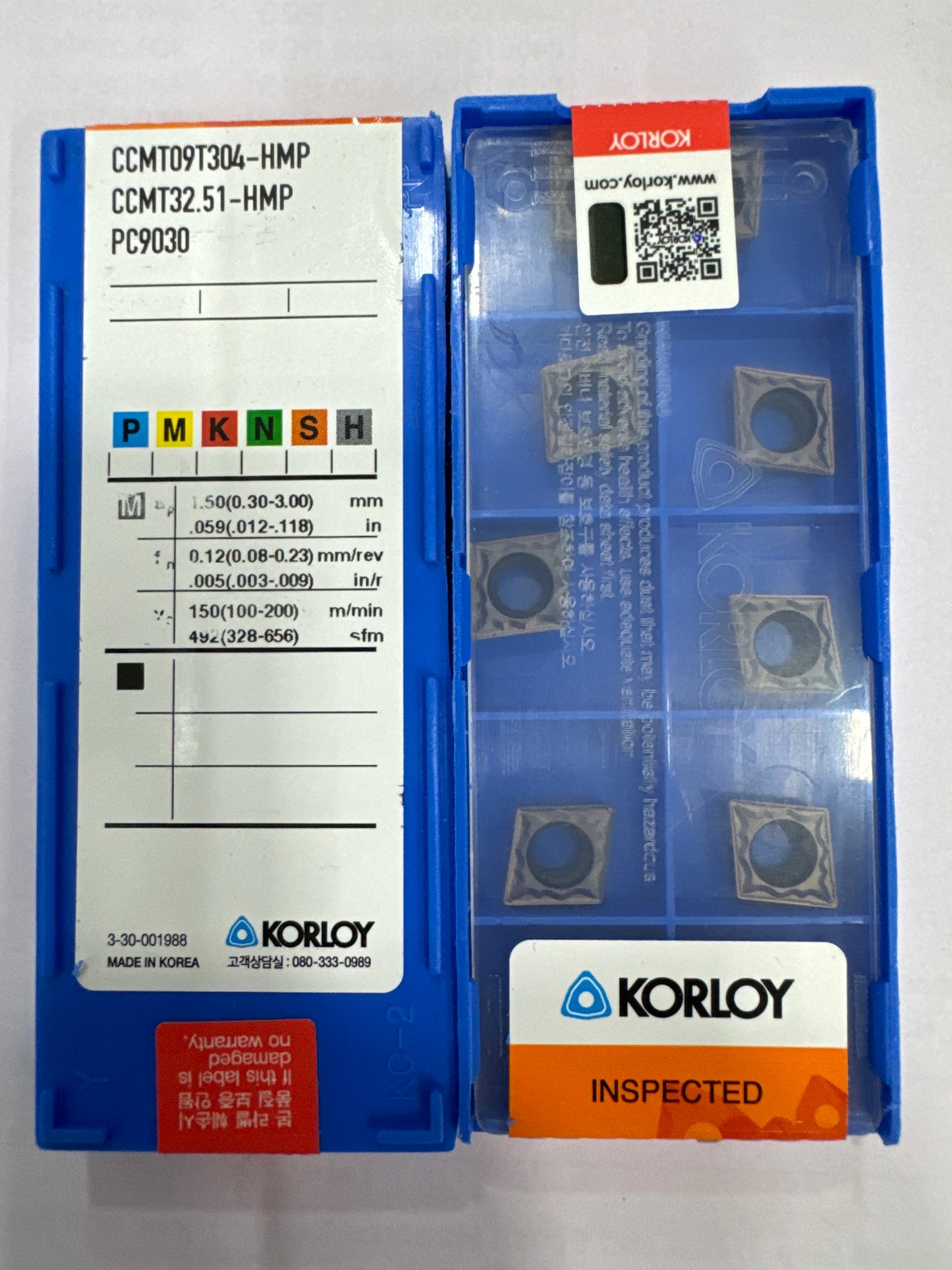 CCMT09T3 HM-PC9030 INSERT (KORLOY) โ Midland Tools India