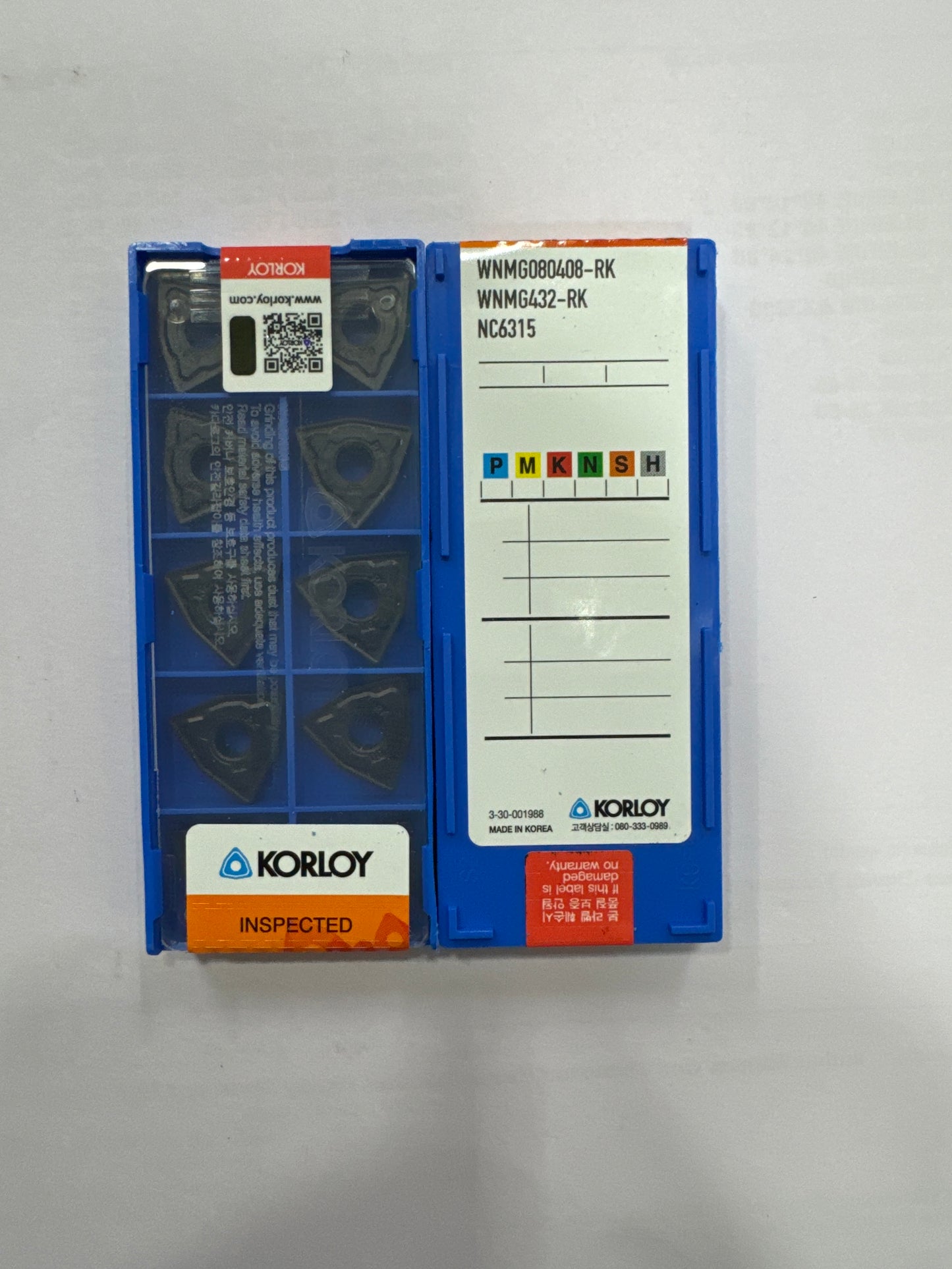 WNMG080404/08/12 TURNING INSERT (KORLOY) — Midland Tools India