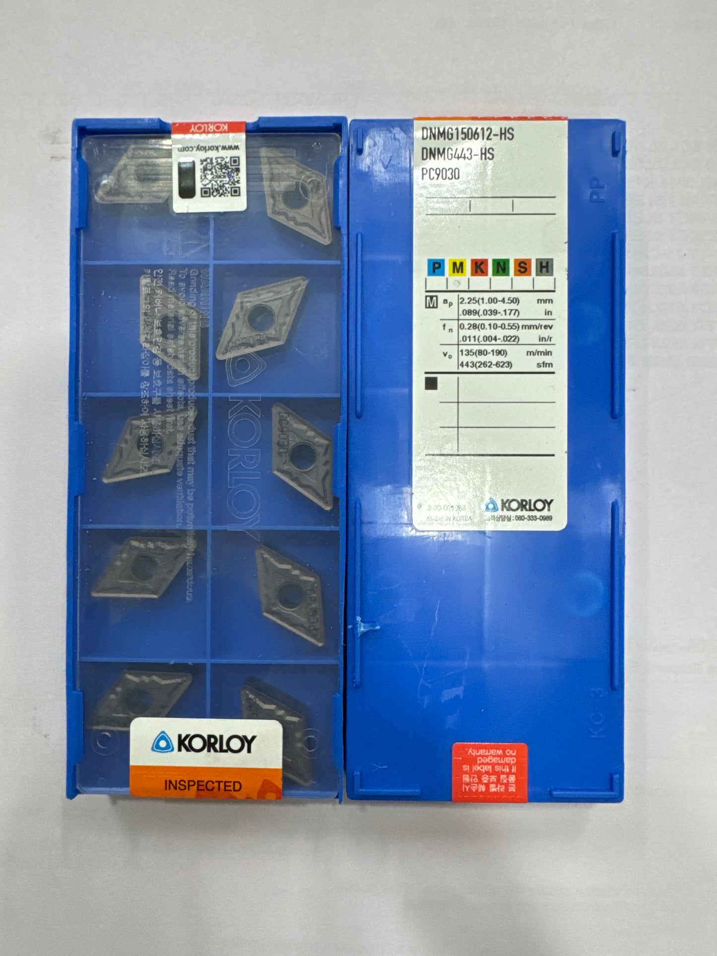 DNMG150604/08/12 TURNING INSERT (KORLOY)
