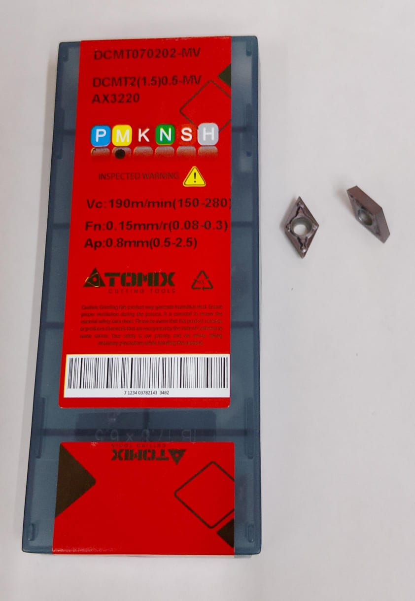 DCMT 070202-MV AX3220 Boring Insert Atomix For Stainless Steel