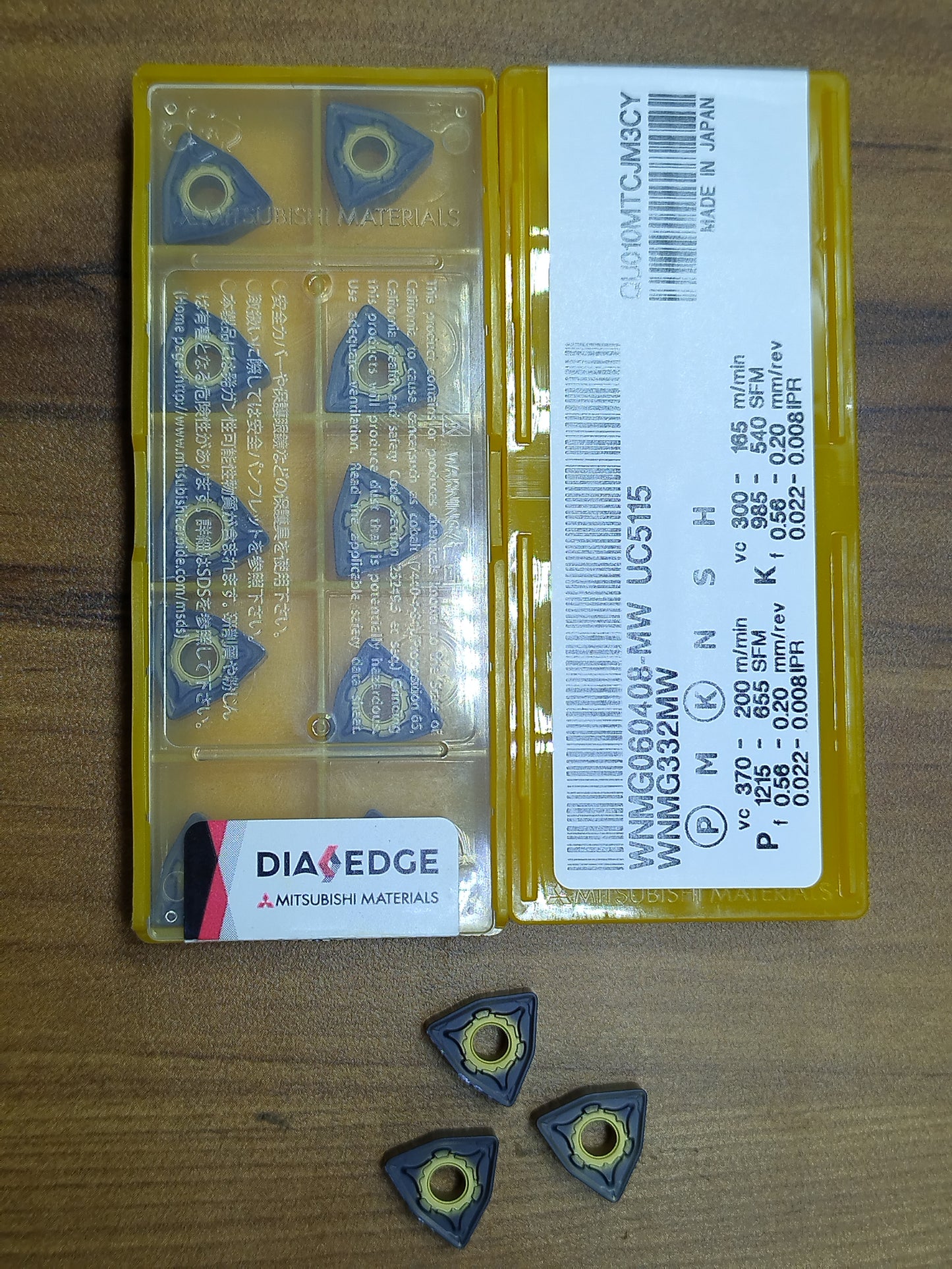 WNMG060404/08 TURNING INSERT (MITSUBISHI)