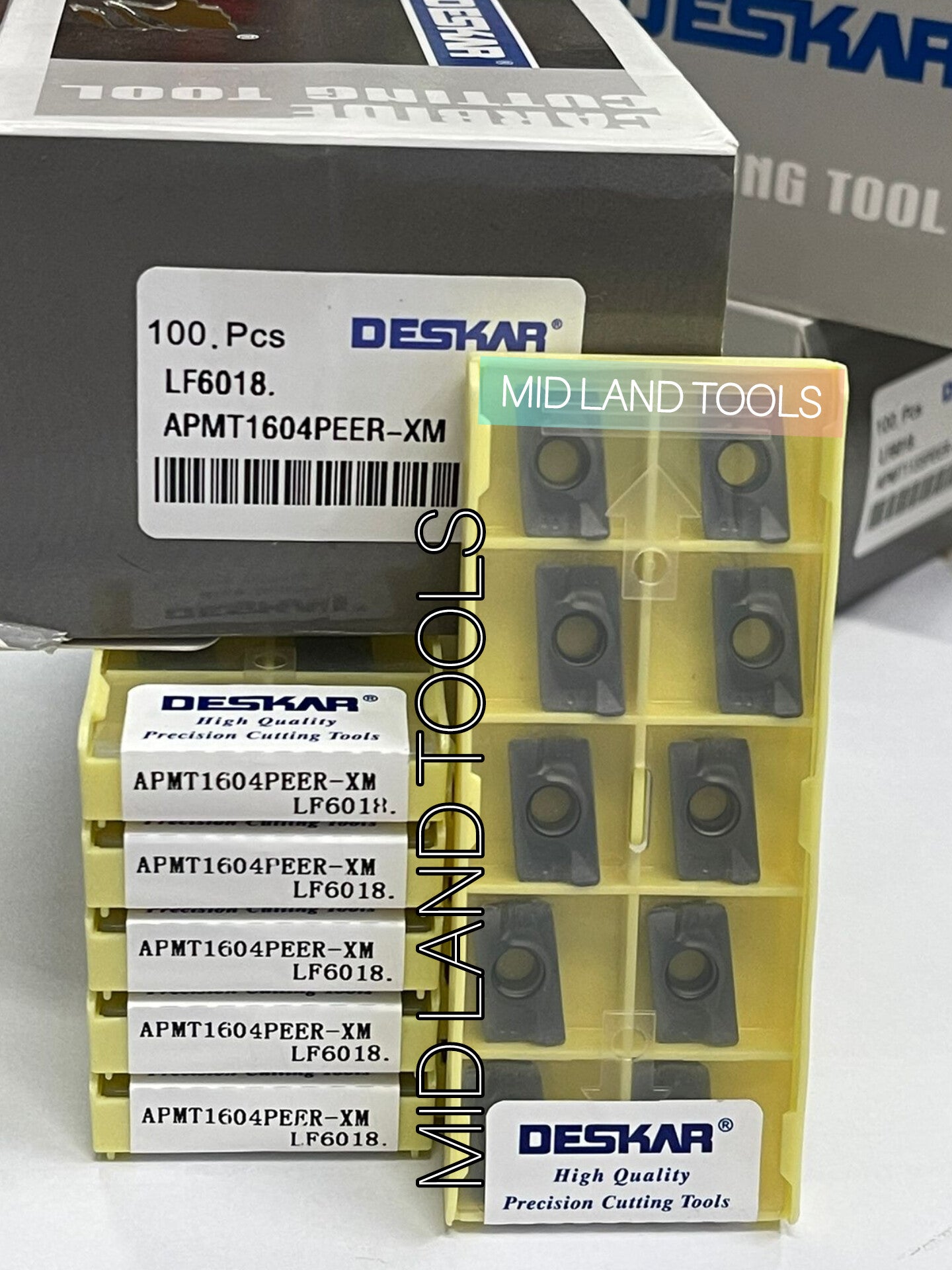 APMT1604 PEER X-M LF6018 MILLING INSERT (DESKAR) โ Midland Tools India
