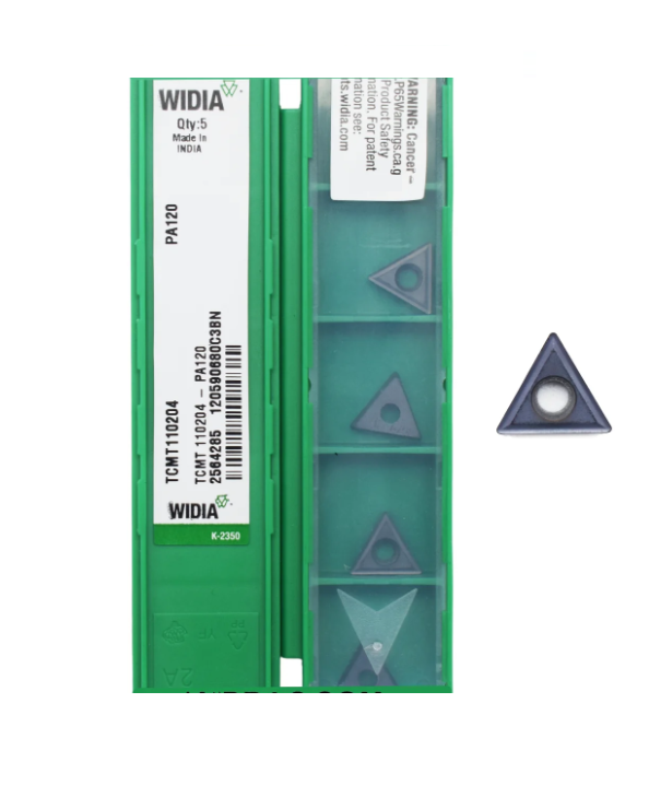 TCMT1102 PA120 TURNING INSERT (WIDIA) โ Midland Tools India