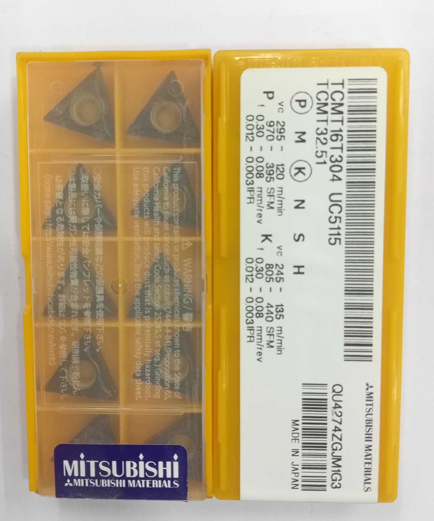 TCMT16T304/08 TURNING INSERT (MITSUBISHI)