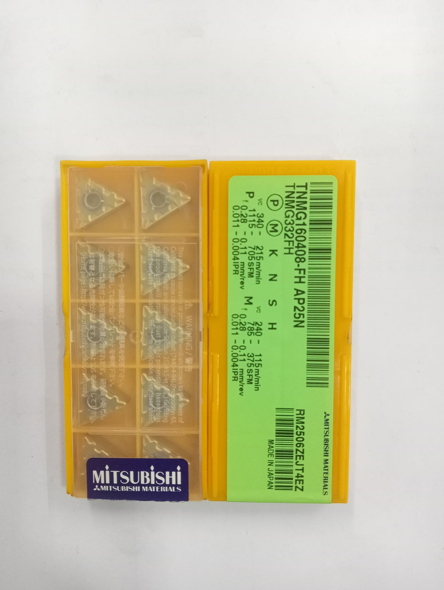 TNMG1604 GH UC5115 TURNING INSERT (MITSUBISHI)