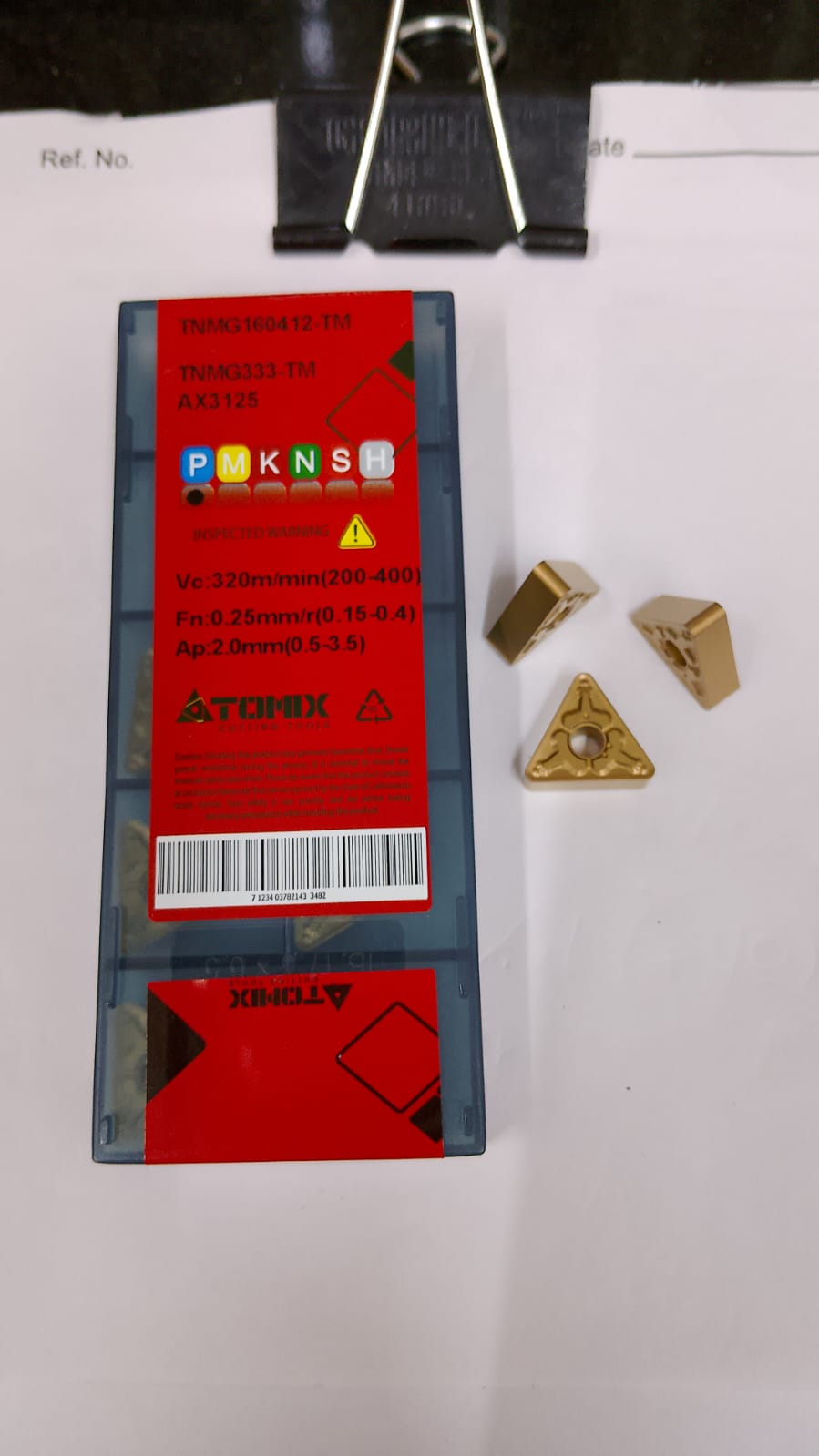 TNMG160412 INSERT (ATOMIX)