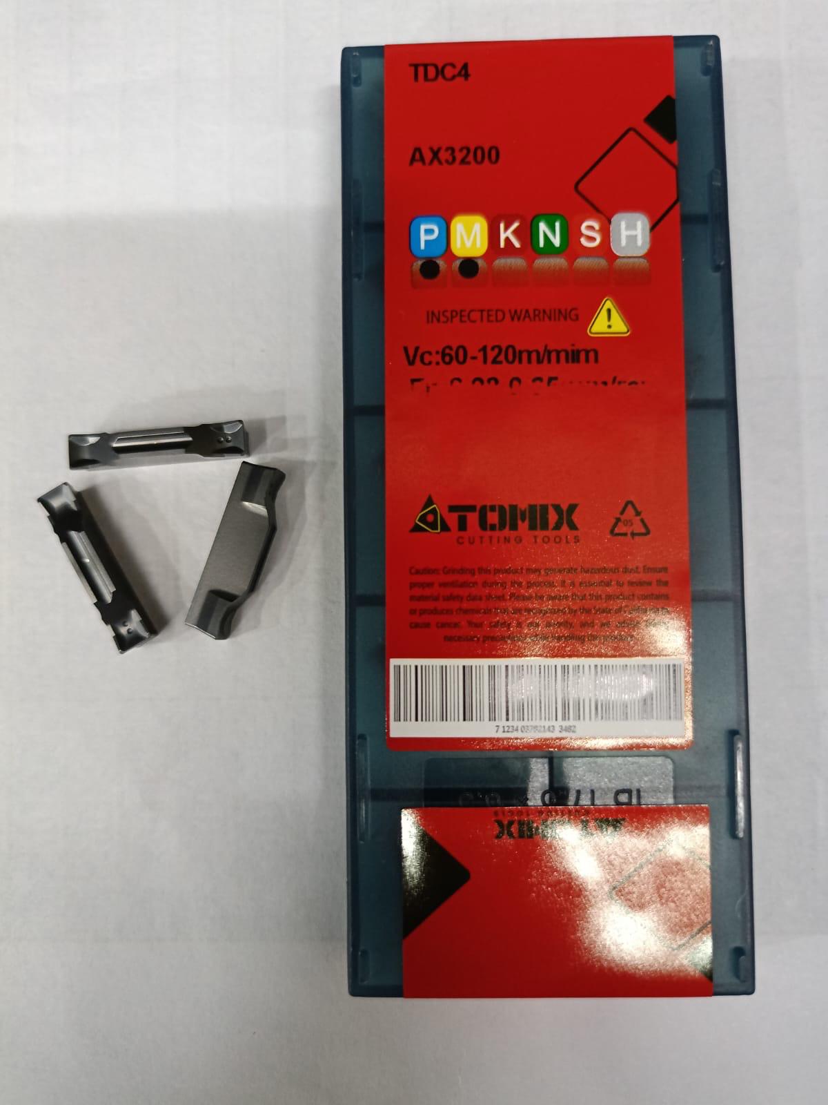 TDC4 AX3200 Grooving Insert โ Atomix โ Midland Tools India