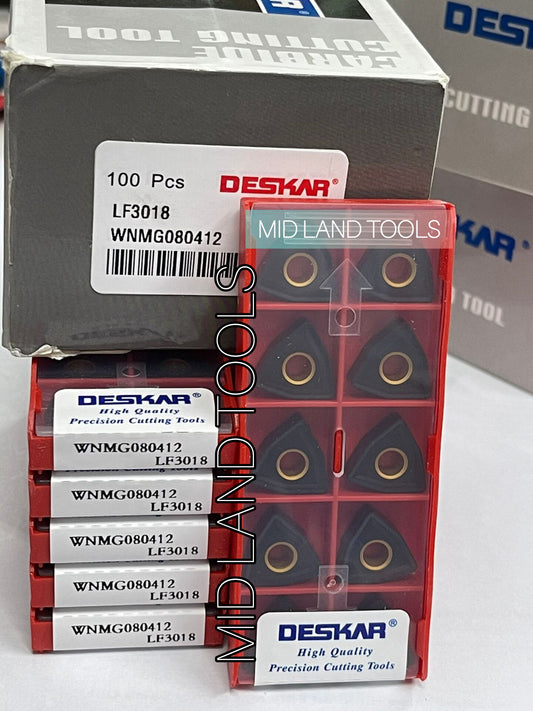 WNMG080404/08/12 LF3018 TURNING INSERT (DESKAR) โ Midland Tools India โ image 2