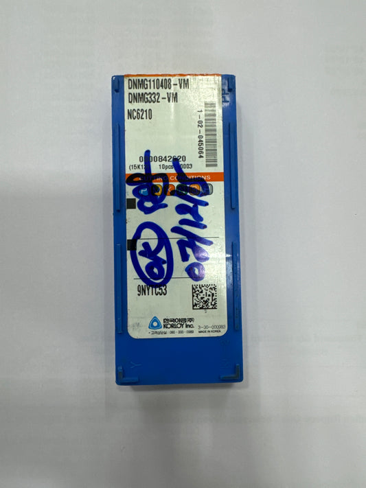 DNMG110404/08 VM-NC6210 TURNING INSERT (KORLOY)