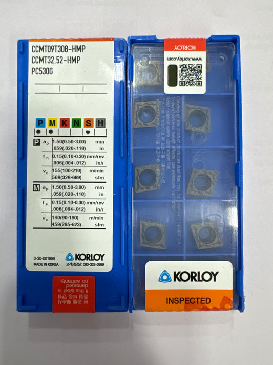 CCMT09T302/04/08 TURNING INSERT (KORLOY)