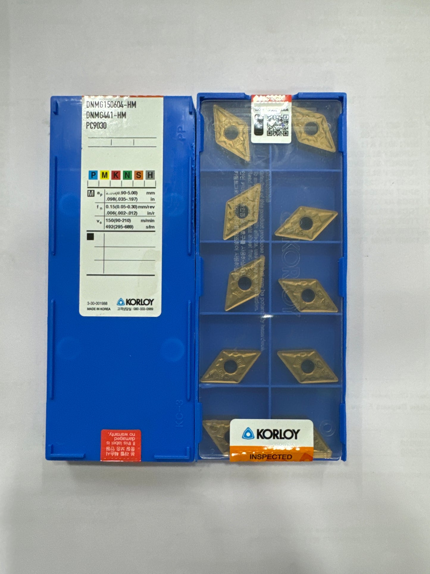 DNMG150604/08/12 TURNING INSERT (KORLOY)