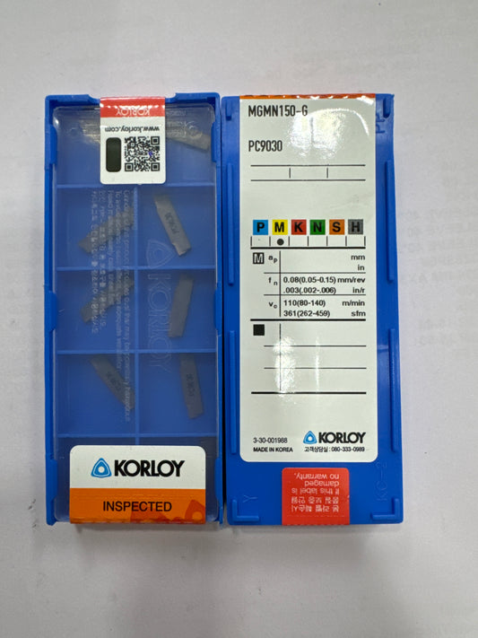 MGMN 150-G PC9030 GROOVING INSERT (KORLOY)