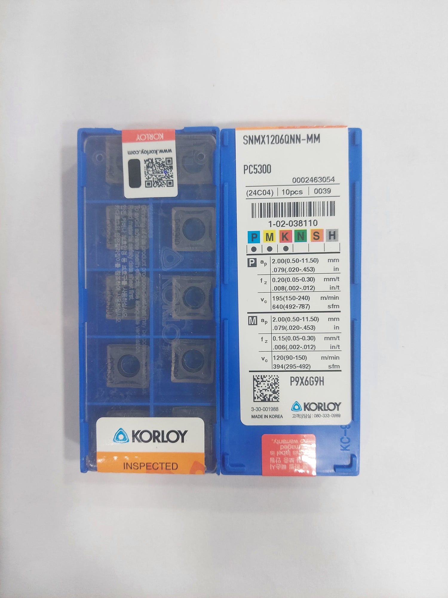 Milling SNMX Insert Korloy — Midland Tools India