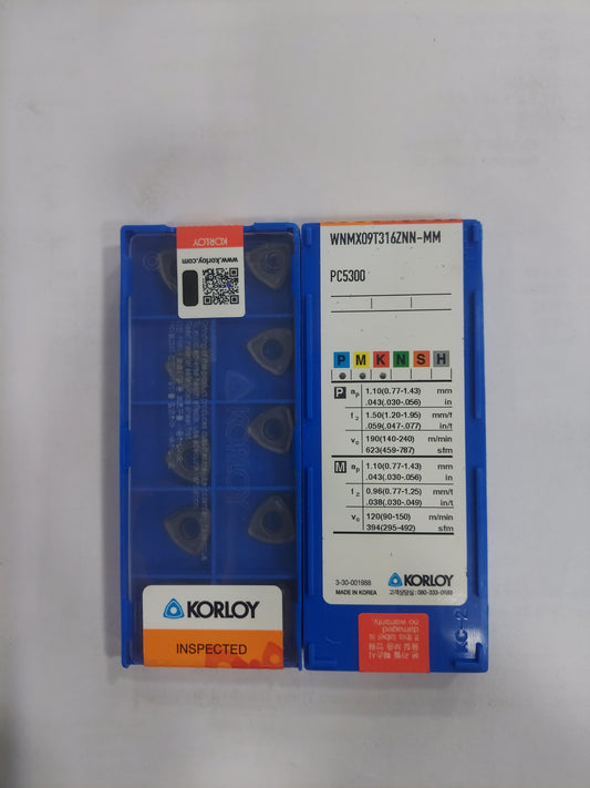 Milling WNMX Insert Korloy — Midland Tools India