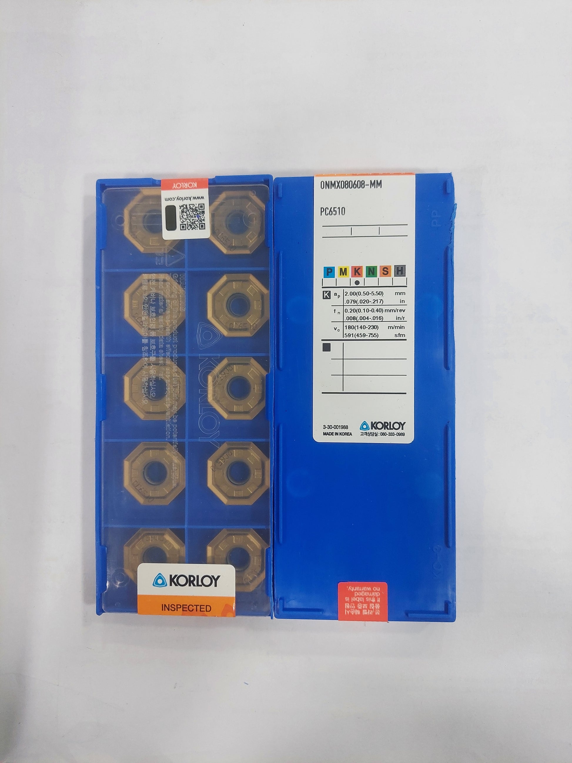 Milling ONMX Insert Korloy — Midland Tools India
