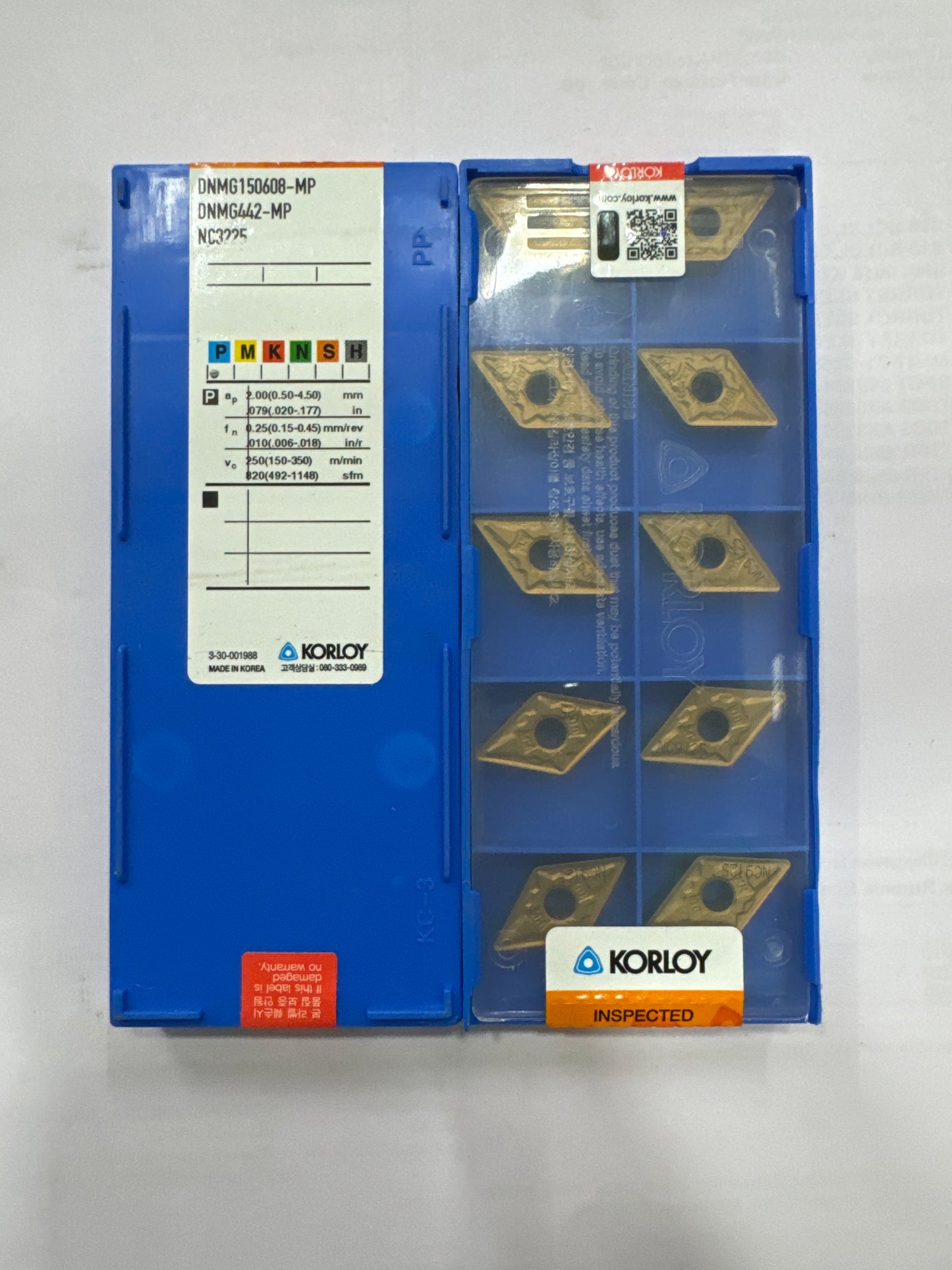 DNMG150604/08/12 TURNING INSERT (KORLOY)
