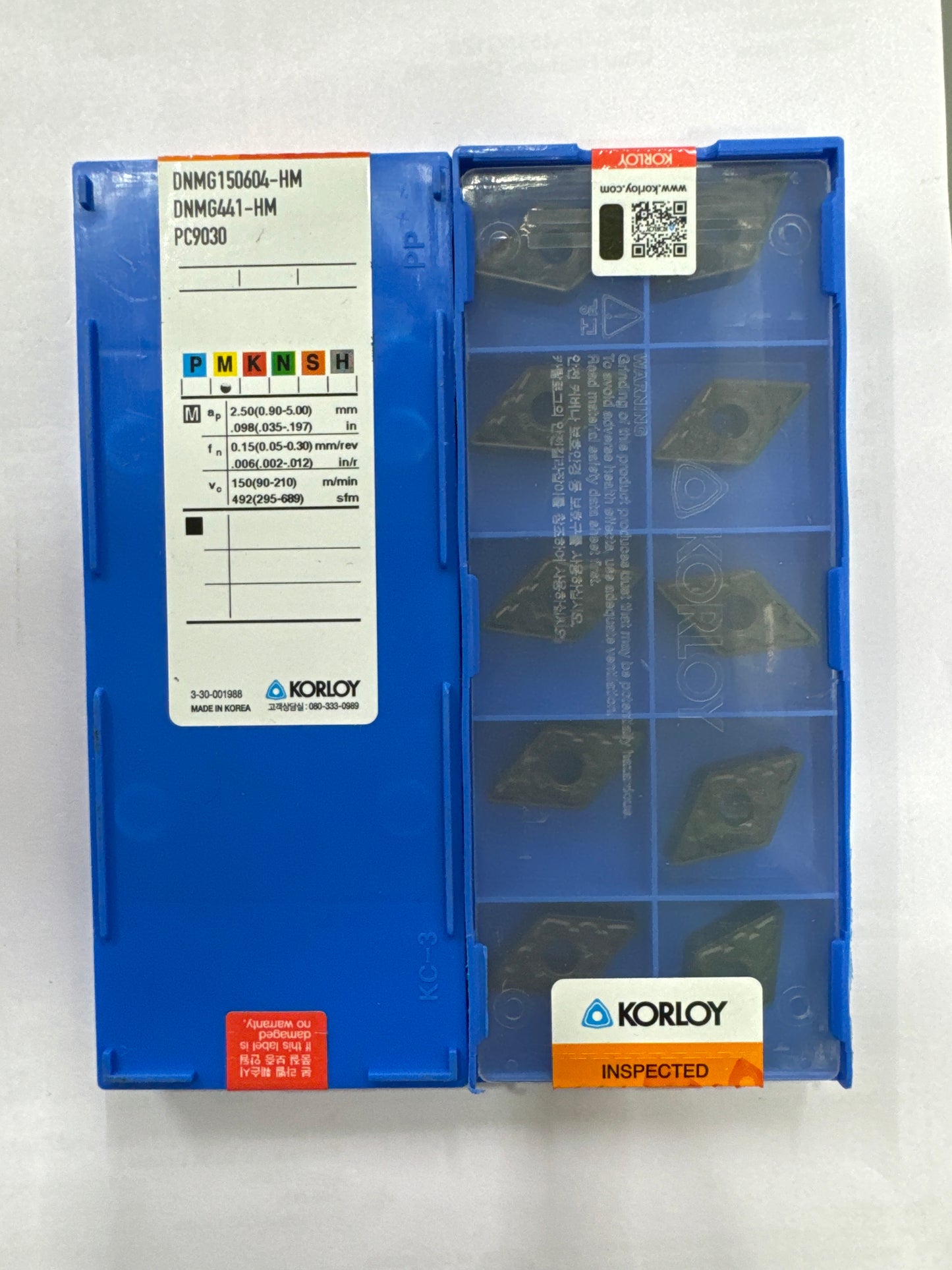 DNMG150604/08/12 TURNING INSERT (KORLOY)
