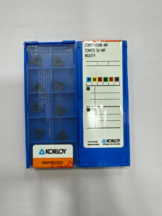 TCMT110204/08 TURNING INSERT (KORLOY)