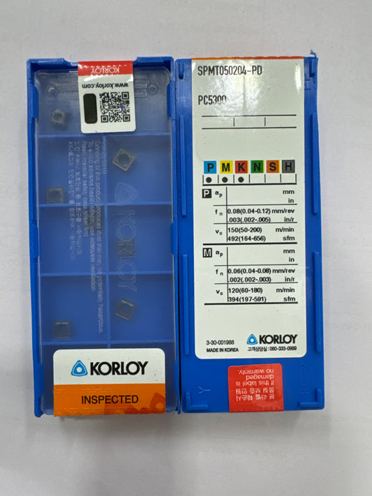 SPMT050204-PC-PC5300 MILLING/U-DRILL INSERT (KORLOY)