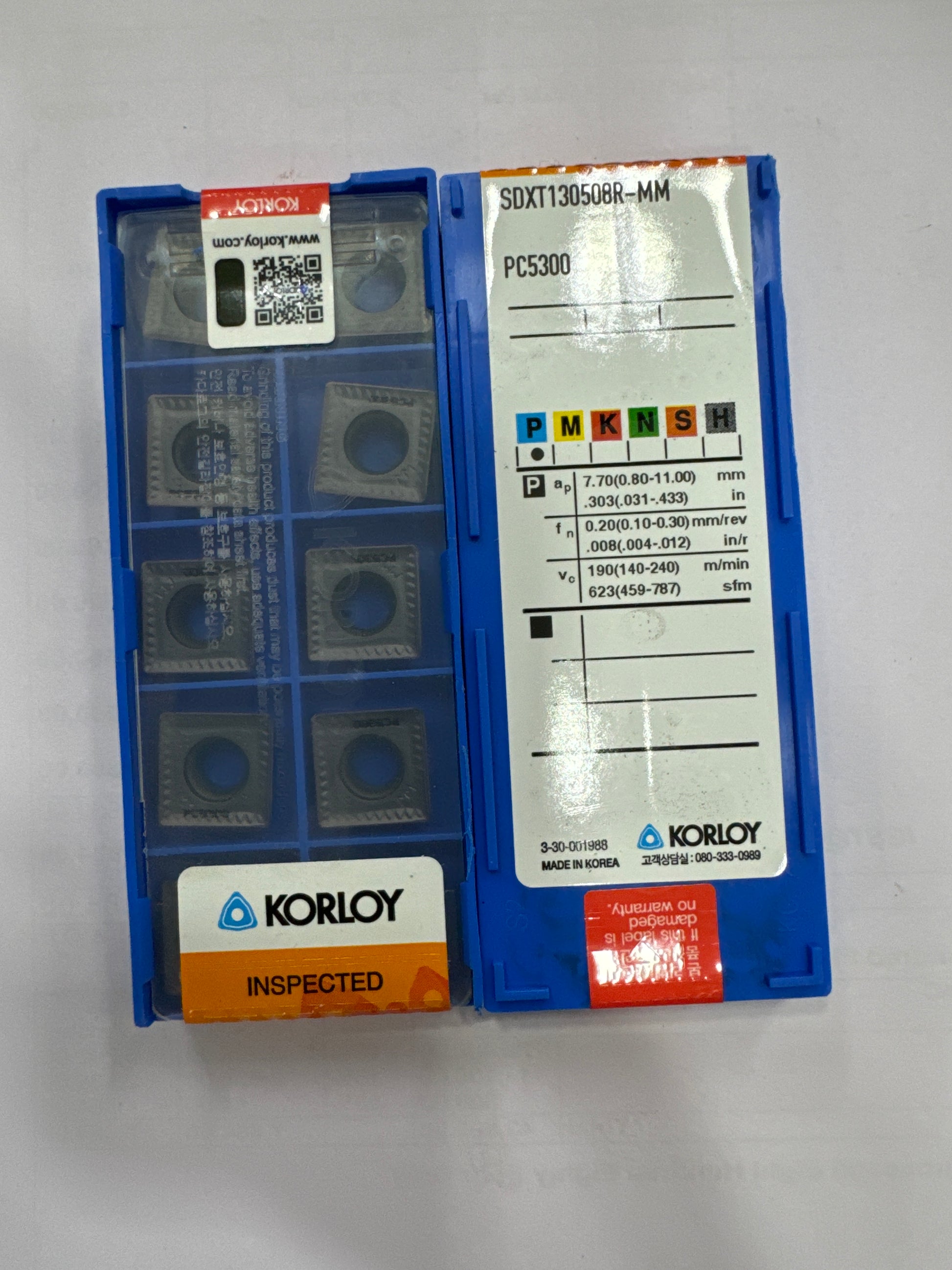 SDXT 130508R MILLING INSERT (KORLOY) — Midland Tools India