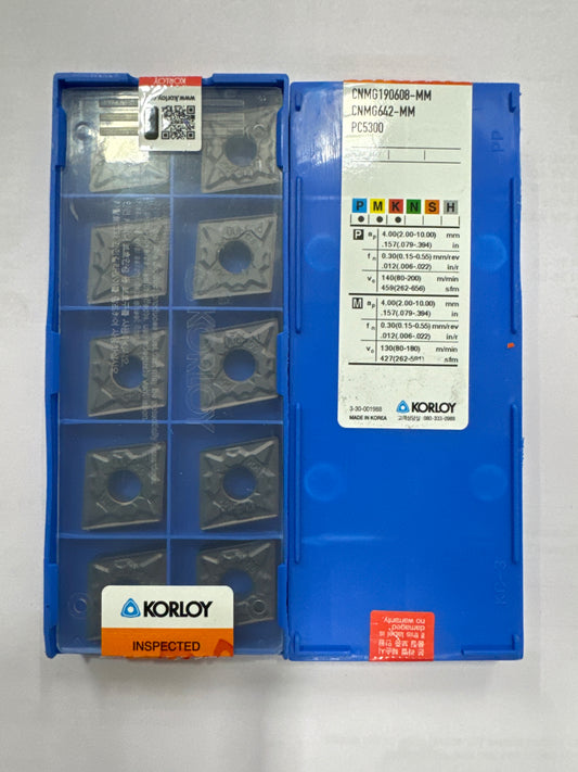 CNMG190608/12/16 TURNING INSERT (KORLOY)