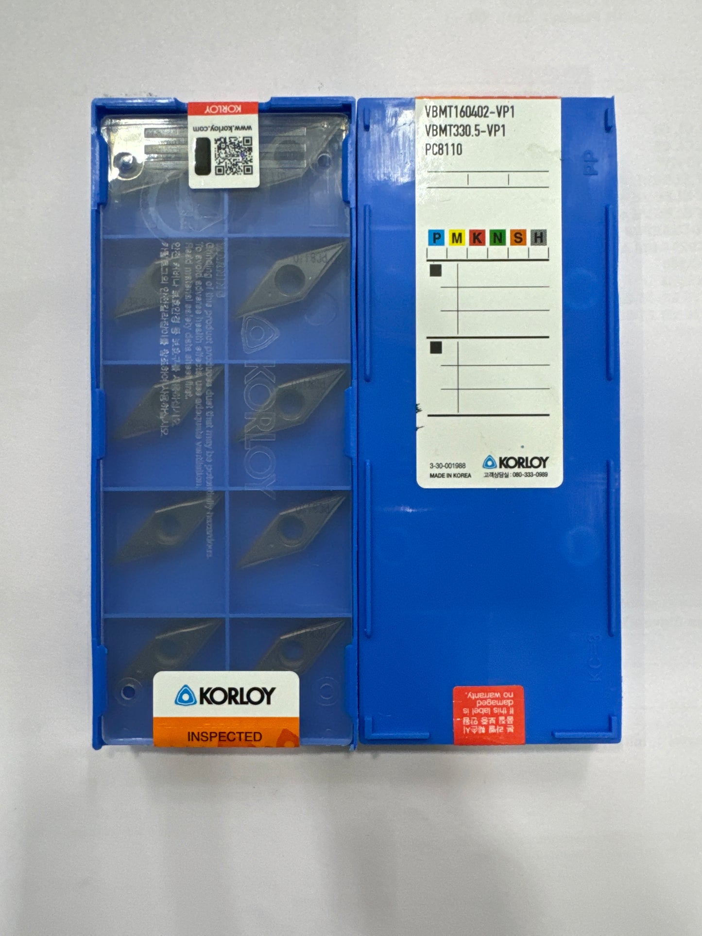 VBMT160402/04/08 TURNING INSERT (KORLOY) — Midland Tools India