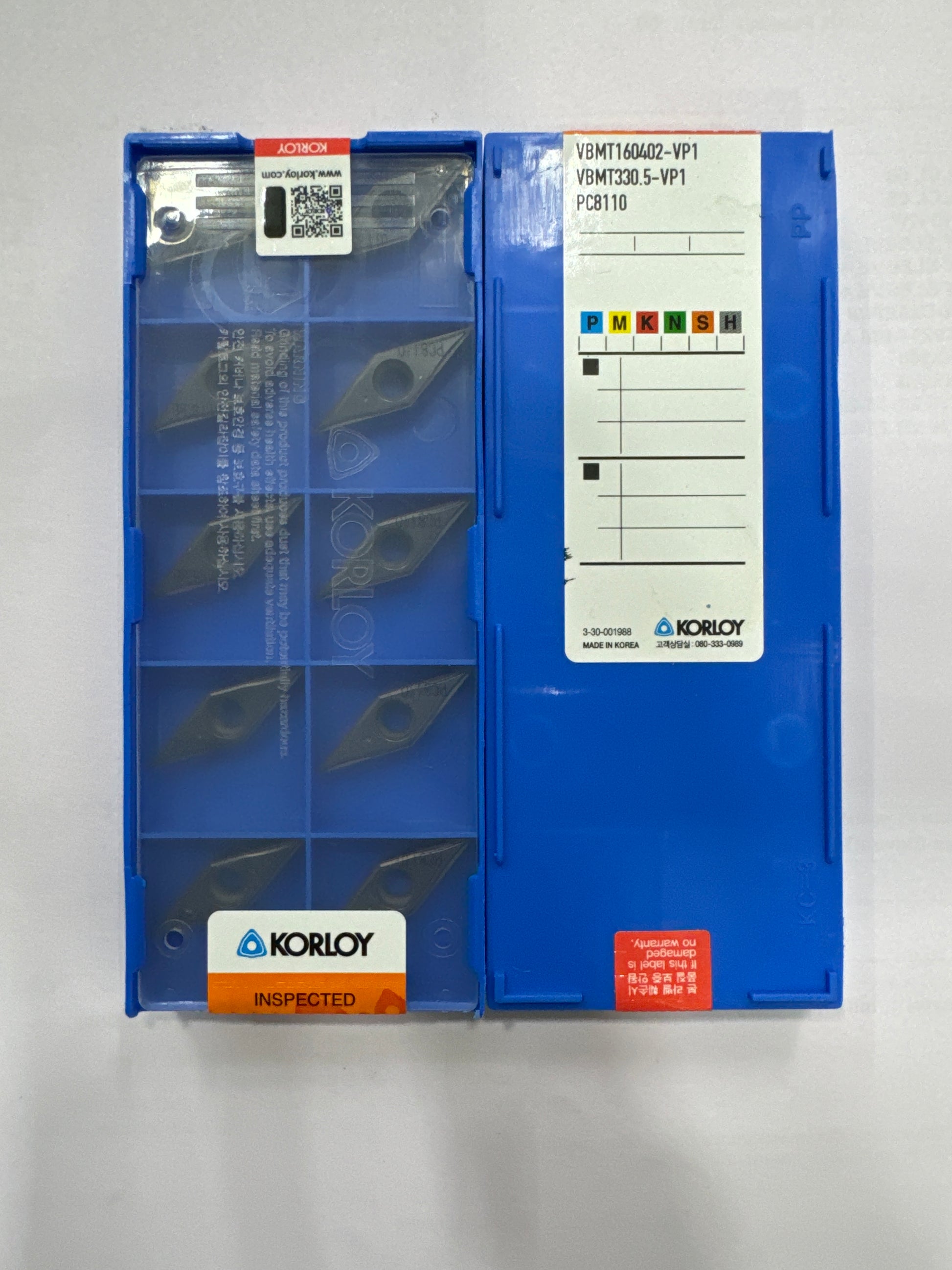 VBMT160402/04/08 TURNING INSERT (KORLOY) — Midland Tools India