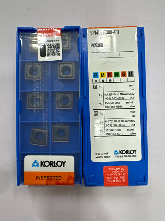 SPMT11T308 MILLING/U-DRILL INSERT (KORLOY)