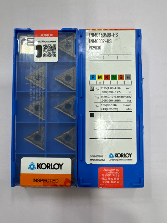 TNMG 160404/08/12 TURNING INSERT (KORLOY)