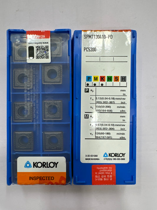 SPMT130410 MILLING/U-DRILL INSERT (KORLOY)