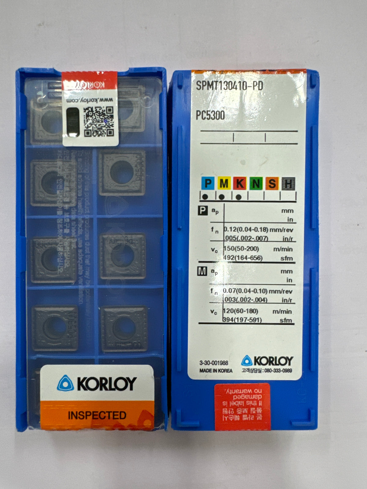 SPMT130410 MILLING/U-DRILL INSERT (KORLOY)