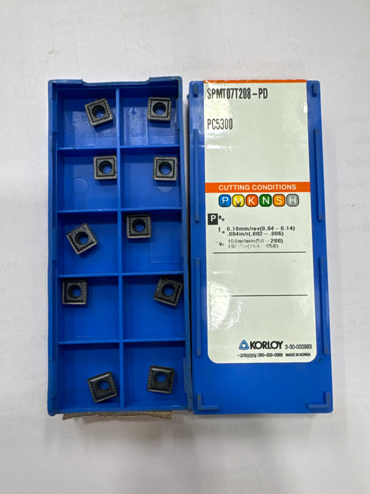 SPMT07T208-PD-PC5300 MILLING/U-DRILL INSERT (KORLOY)