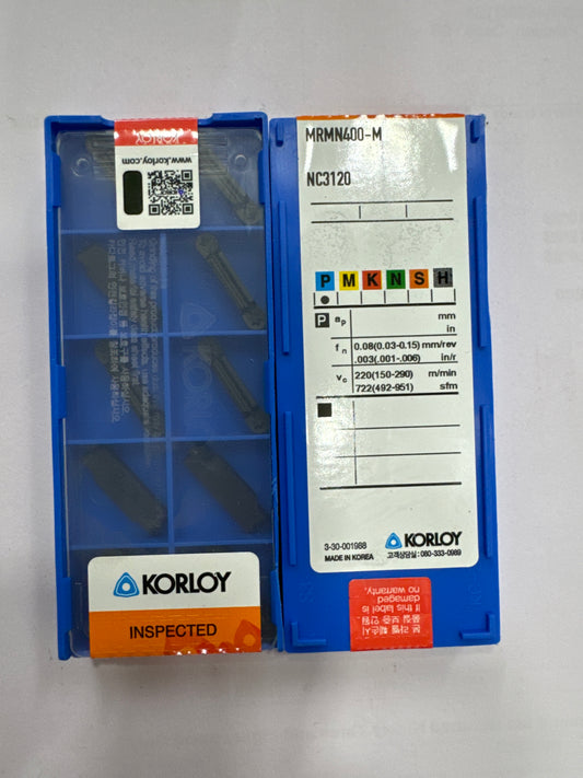 MRMN 400 GROOVING INSERT (KORLOY)