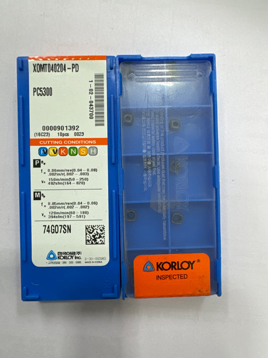 XOMT040204-PD-PC5300 MILLING/U-DRILL INSERT (KORLOY)