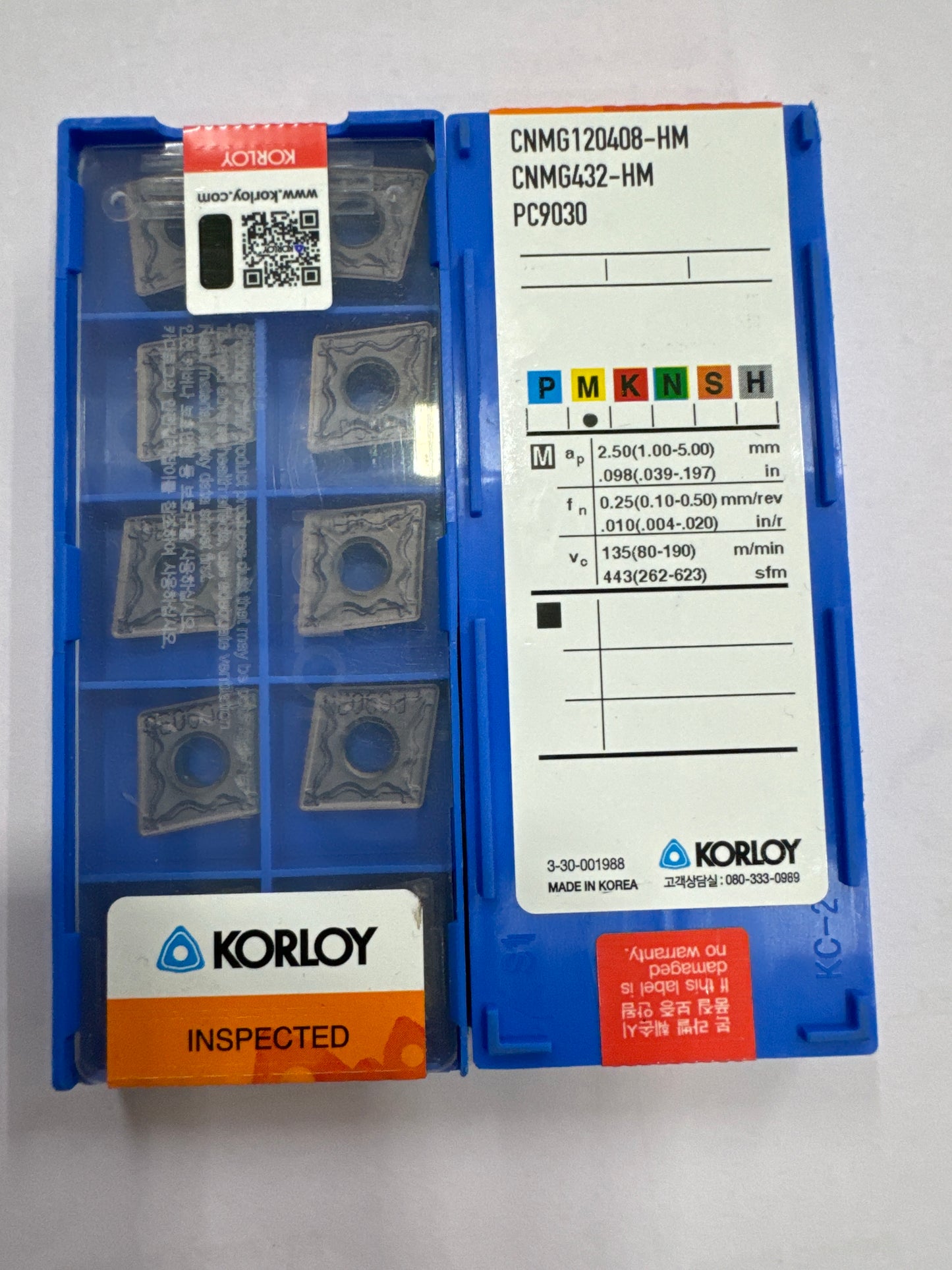 CNMG 1204 HM PC9030 INSERT (KORLOY)