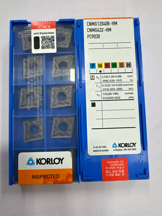CNMG 1204 HM PC9030 INSERT (KORLOY)