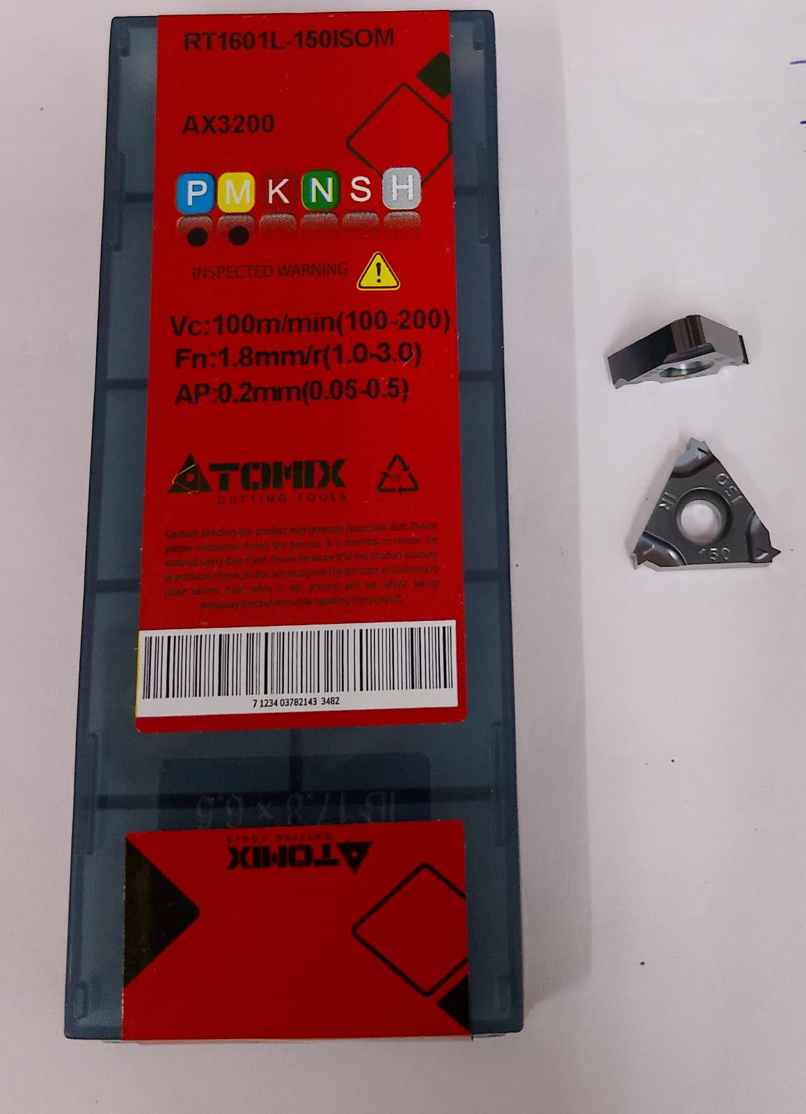 16IR 1.5ISO AX3200 Threading Insert Atomix (Universal Grade)