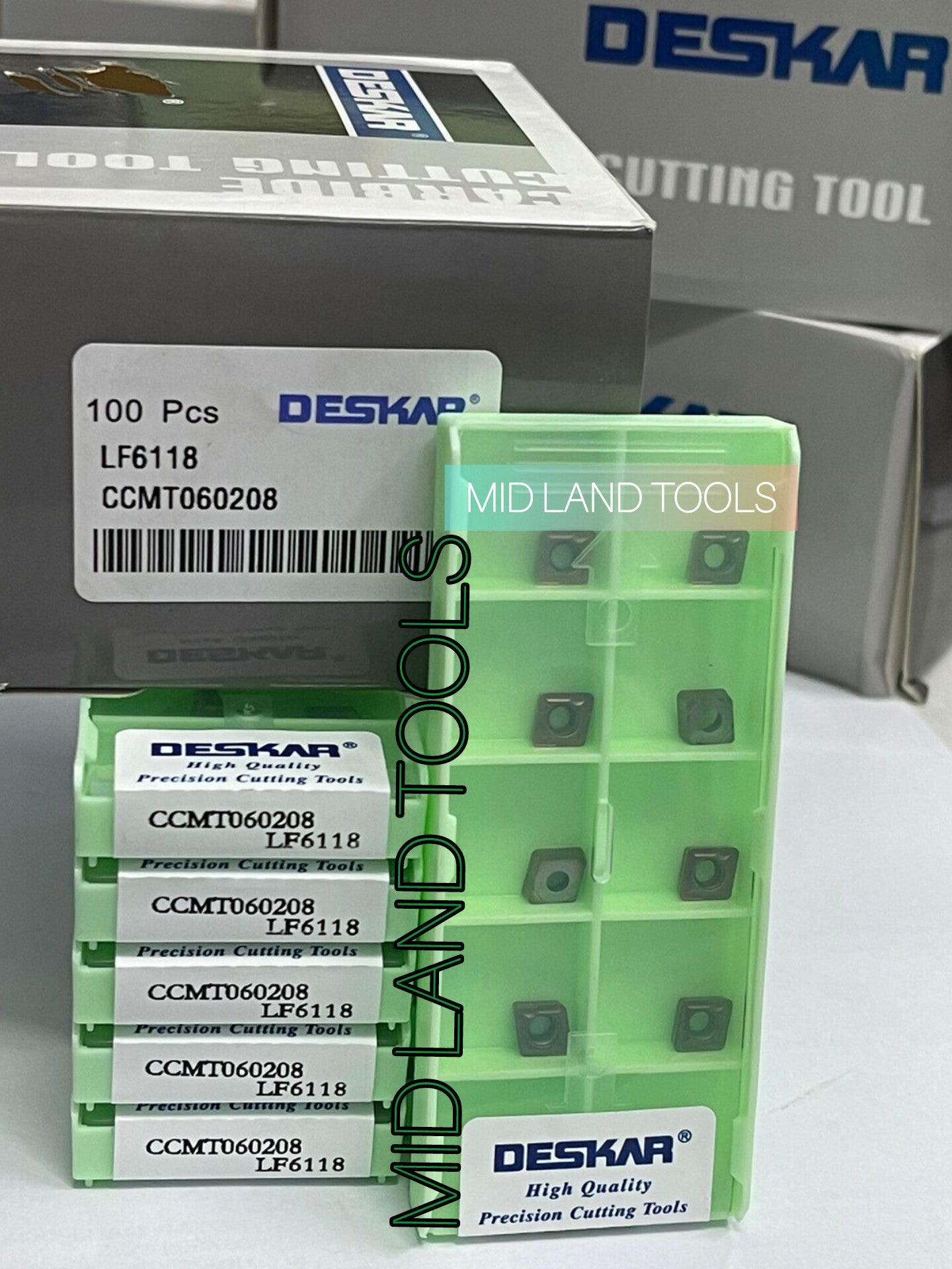 CCMT060204/08 LF6118 TURNING INSERT (DESKAR) — Midland Tools India
