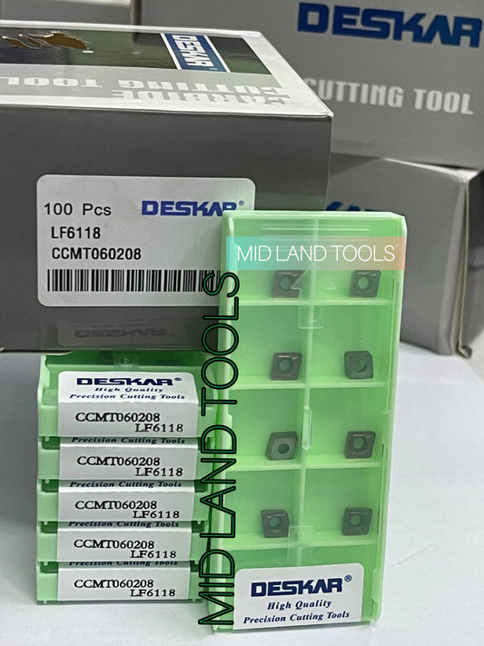 CCMT060204/08 LF6118 TURNING INSERT (DESKAR) — Midland Tools India