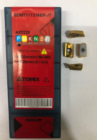 BDMT11T316ER-JT Milling Insert — Atomix — Midland Tools India