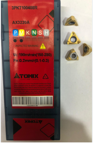 3PKT100404R Milling Insert — Atomix — Midland Tools India