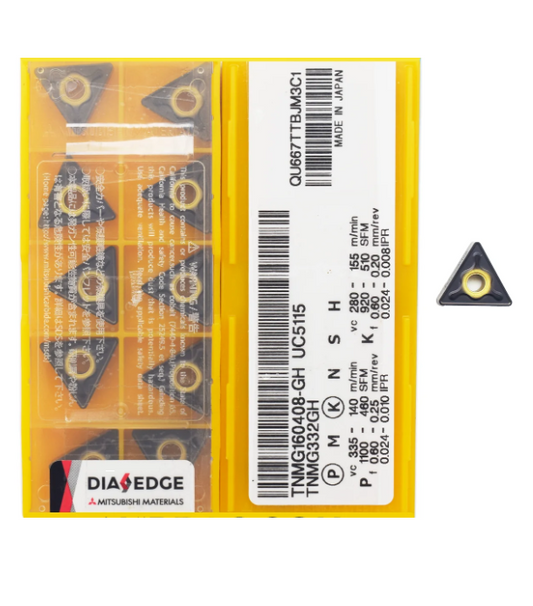 TNMG1604 GH UC5115 TURNING INSERT (MITSUBISHI)