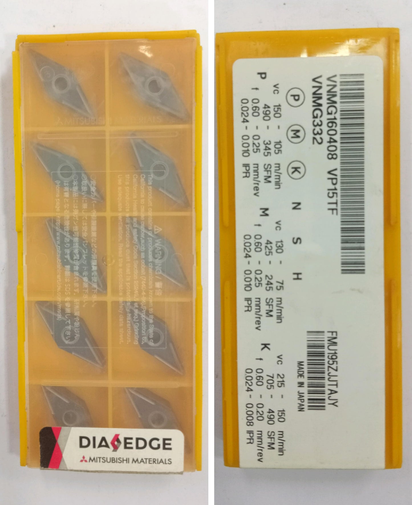 VNMG1602/04/08/12 TURNING INSERT (MITSUBISHI) — Midland Tools India — image 4