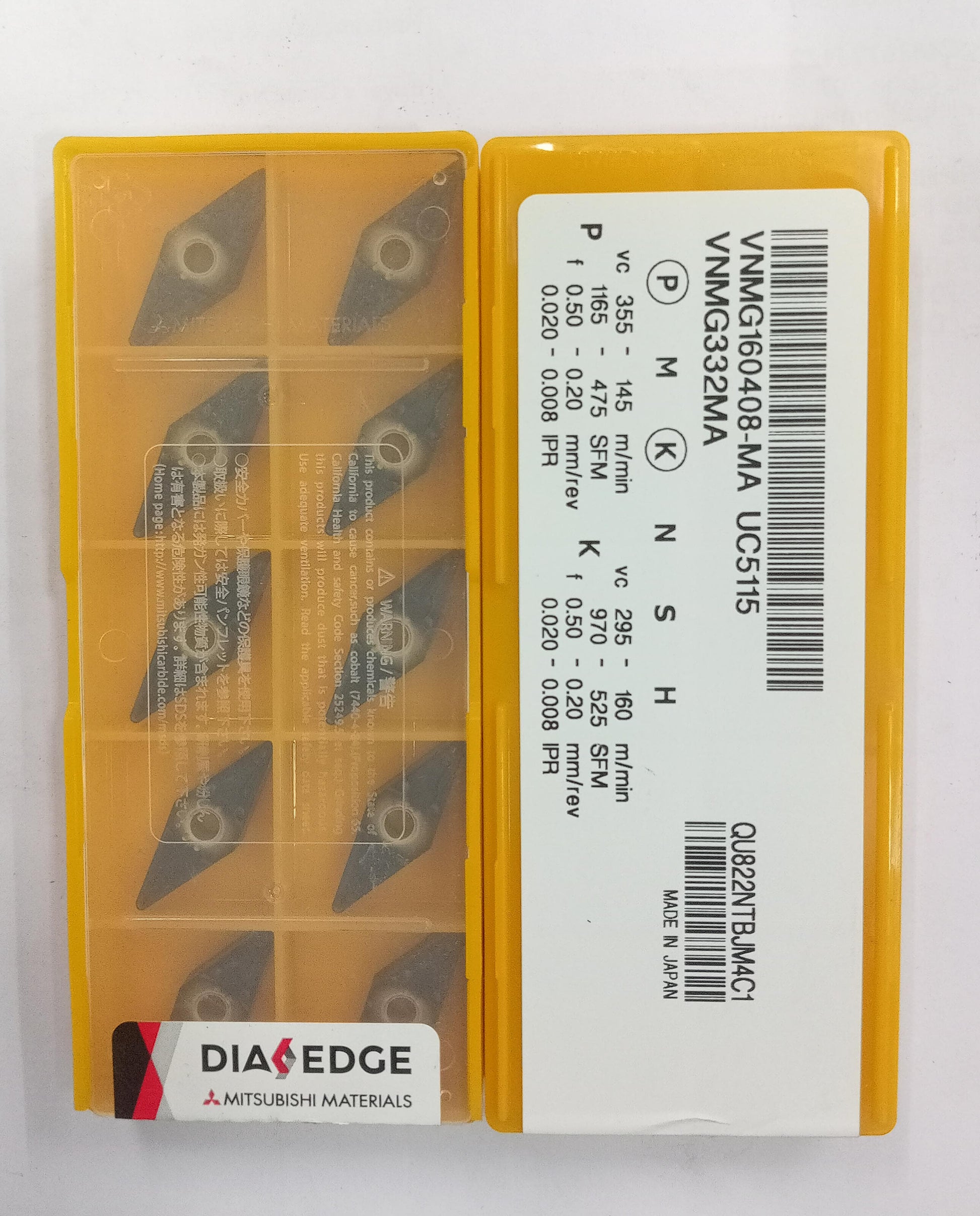 VNMG1602/04/08/12 TURNING INSERT (MITSUBISHI) — Midland Tools India — image 3
