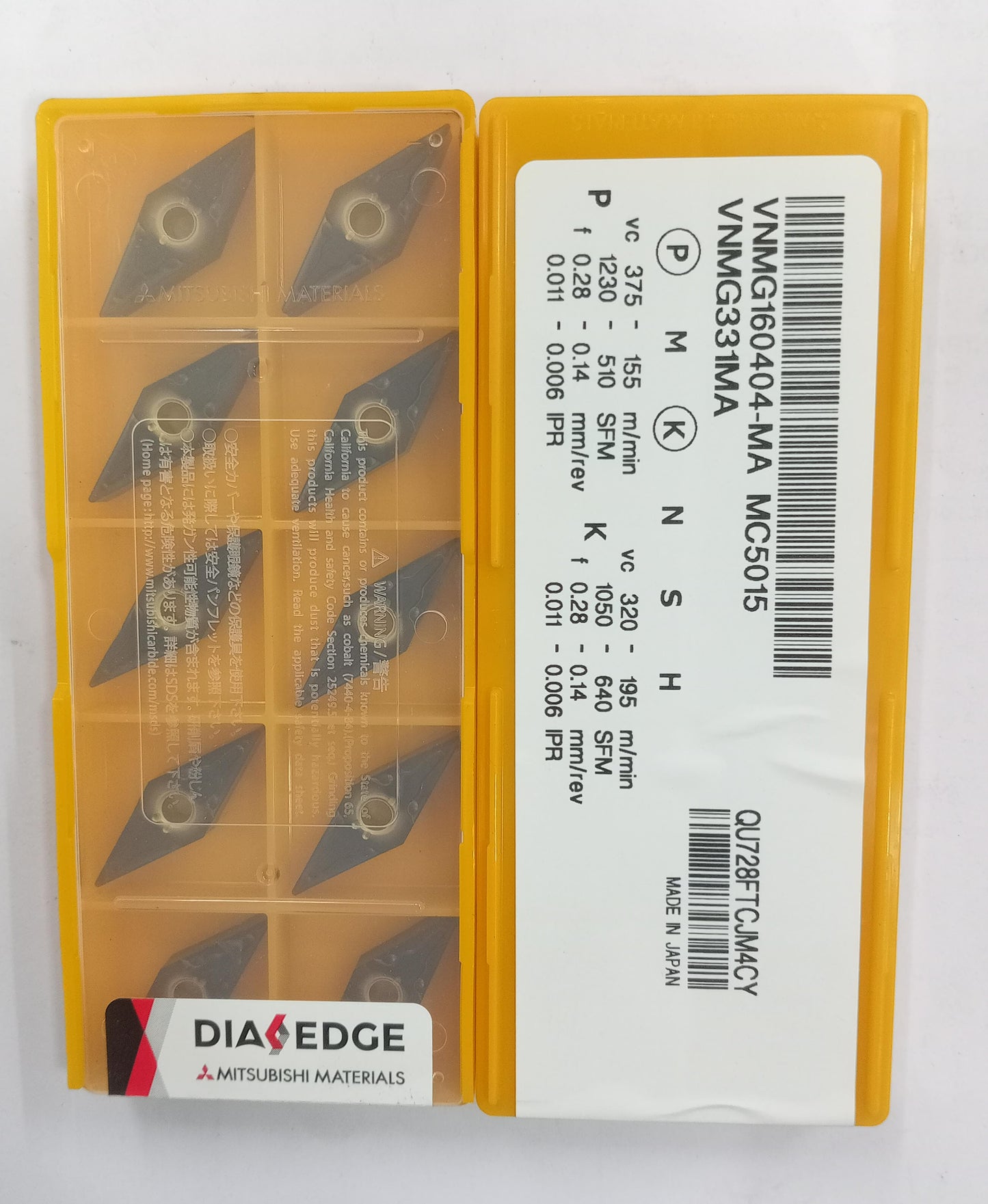VNMG1602/04/08/12 TURNING INSERT (MITSUBISHI) — Midland Tools India — image 5