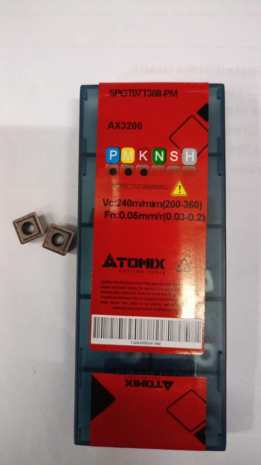 SPGT07T308-PM AX3200 Drilling Insert — Atomix — Midland Tools India